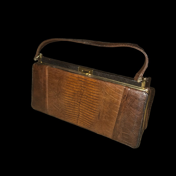 ESCORT 1950'S EXOTIC ALLIGATOR HANDBAG - Picture 8 of 9